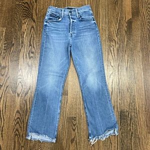 Mother jeans, the tripper ankle fray, finish we the animals,  size 27